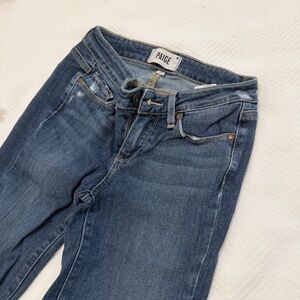 PAIGE Women's Classic Blue Skinny Jeans